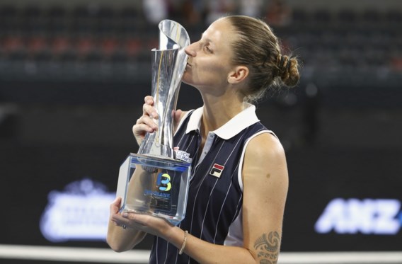 WTA Brisbane - Karolina Pliskova is voor derde keer de beste