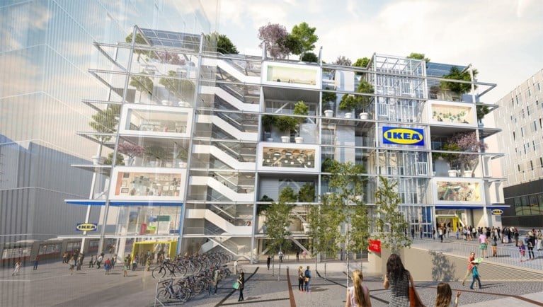 Ikea opent winkel zonder parkeerplaatsen