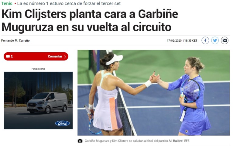Internationale pers vol lof over Kim Clijsters: ‘Ze schitterde bij haar comeback’