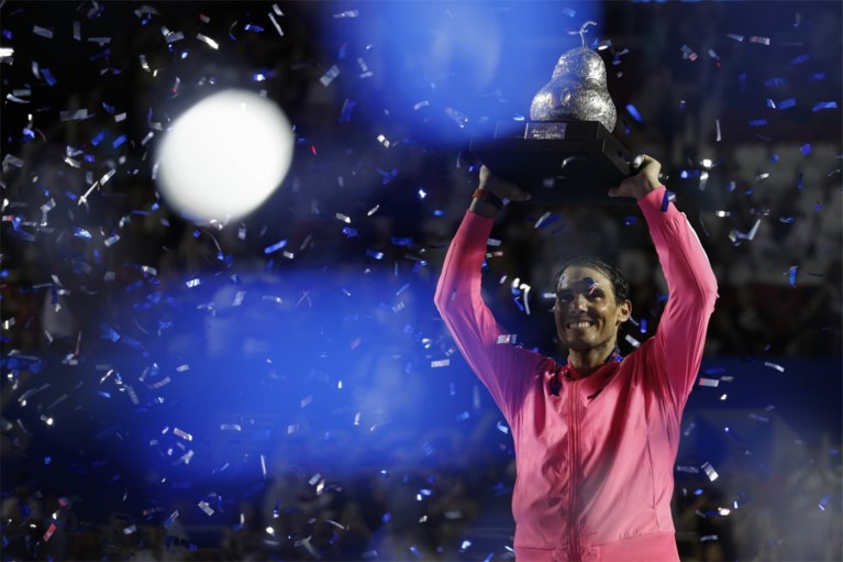 Rafael Nadal is voor de derde keer de beste in Acapulco ...