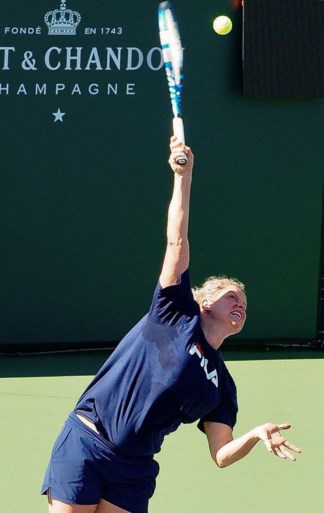 Kim Clijsters werkt zich in het zweet in Californië (en begint woensdag in Indian Wells)