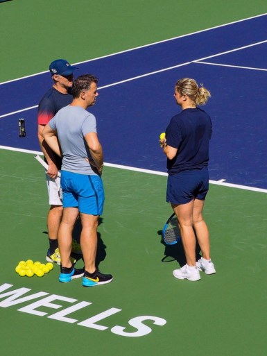 Kim Clijsters werkt zich in het zweet in Californië (en begint woensdag in Indian Wells)