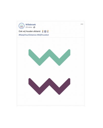 Merken knutselen met logo’s om belang van ‘social distancing’ te benadrukken
