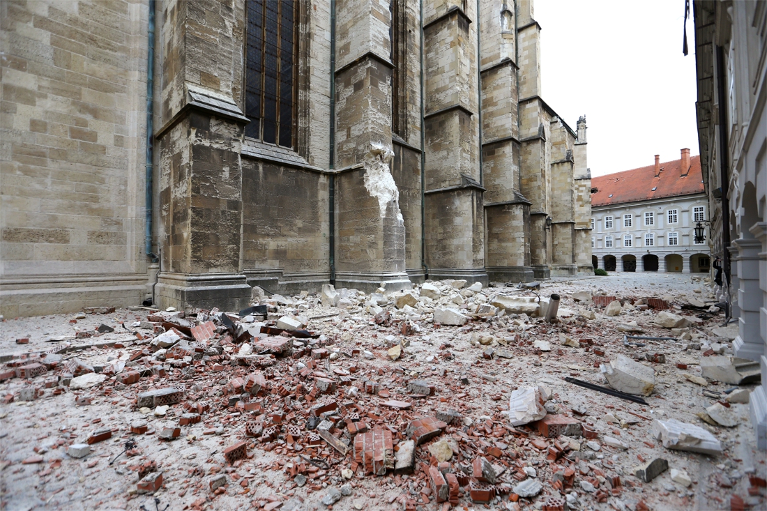 Tientallen gewonden na zware aardbeving in Zagreb