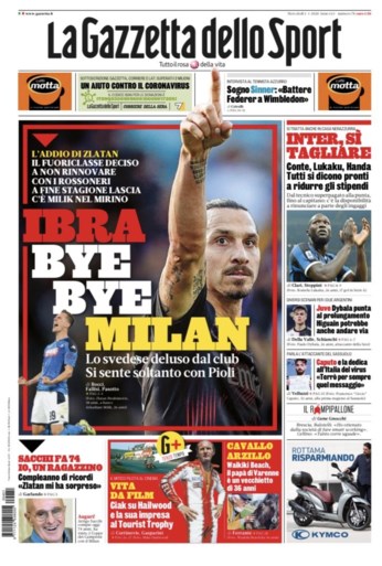 “Zlatan neemt afscheid van Milan en denkt eraan te stoppen met voetballen”