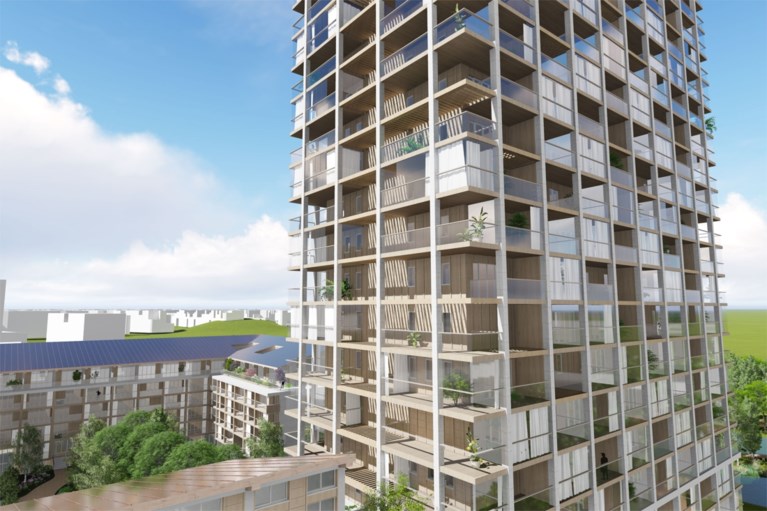 Shigeru Ban bouwt houten woontoren in Antwerpen