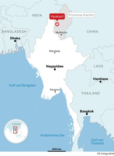 Beelden tonen dodelijke aardverschuiving in Myanmar