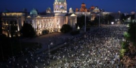Vreedzame protesten in Belgrado donderdagavond