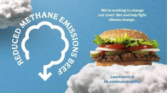 Burger King gebruikt vlees van ‘minder vervuilende’ koeien