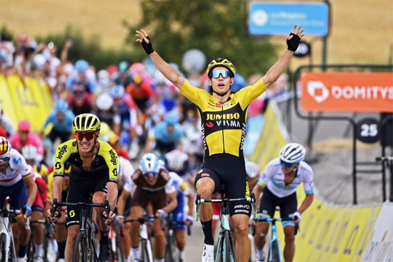 Er staat opnieuw geen maat op Wout van Aert in Dauphiné: “Die gele trein, dat werkt zo motiverend”