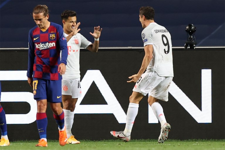 Bayern München naar halve finales Champions League na makkelijke winst tegen Barcelona (2-8)