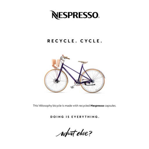 Koffiecapsules krijgen tweede leven als fiets dankzij Vélosophy en Nespresso