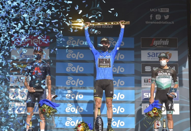 Slottijdrit Tirreno-Adriatico: Filippo Ganna te snel voor Victor Campenaerts, eindzege voor Simon Yates