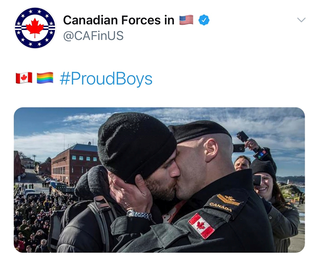 Gay men hijack hashtag #ProudBoys and get a push …