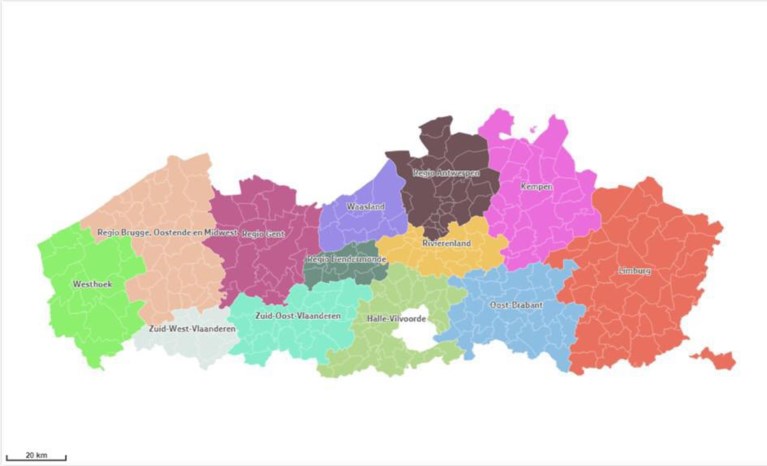 Somers deelt Vlaanderen op in dertien regio’s, maar Limburg blijft één