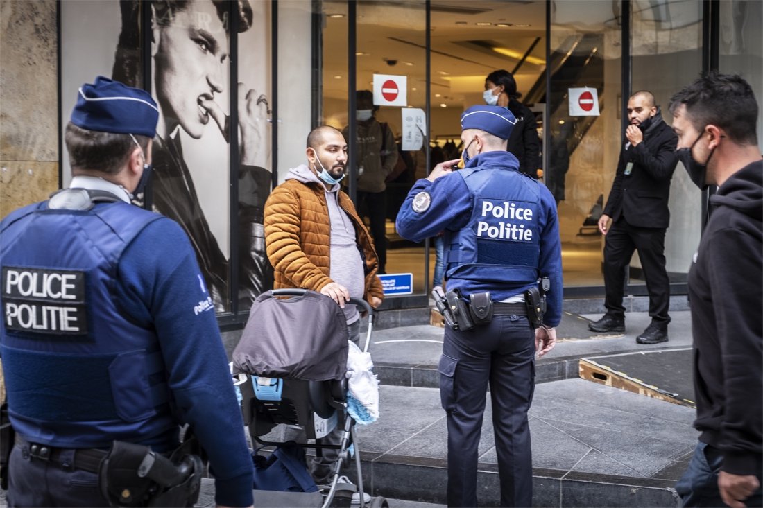 The covid patrol in Brussels: ‘Noticeably more smokers and eaters … (Brussels)