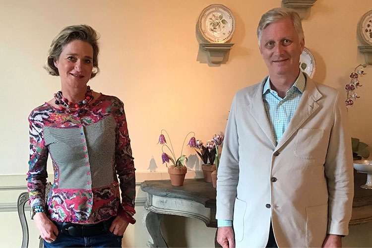 King Philippe meets Princess Delphine