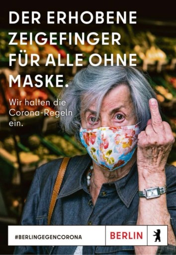 Berlijn geeft de middelvinger aan anti-maskers
