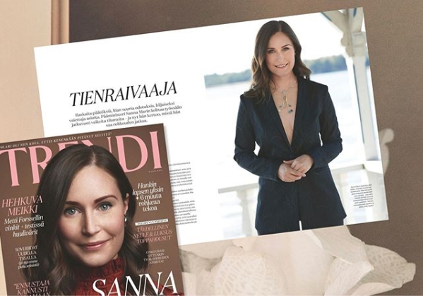 Magazine refutes criticism of Finnish prime minister’s cleavage: ‘At a …