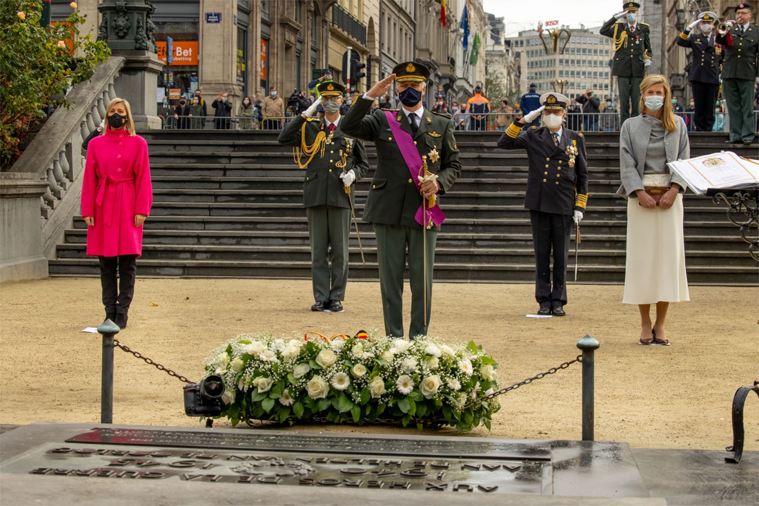 King commemorates Armistice at Congress Column in Brussels, …