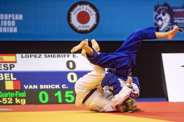 Jorre Verstraeten en Charline Van Snick bezorgen België twee bronzen medailles op eerste dag EK judo