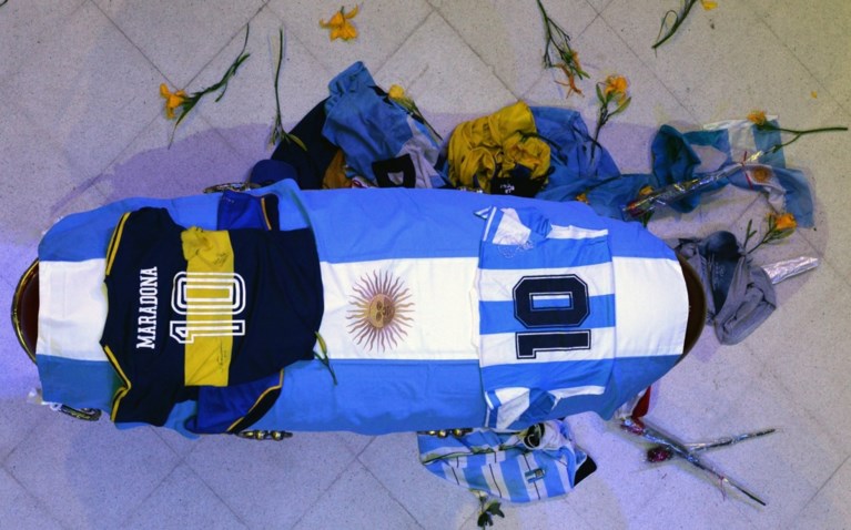 Diego Maradona begraven in Buenos Aires