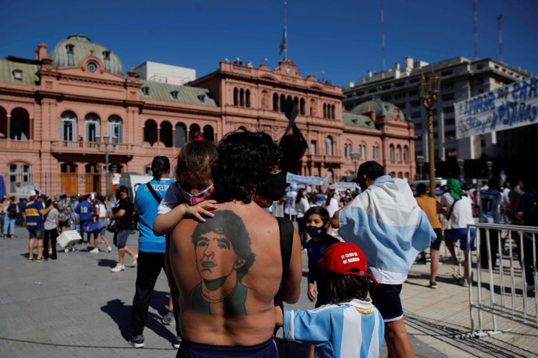 Diego Maradona begraven in Buenos Aires