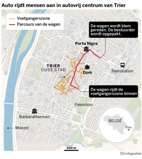 Minstens vijf doden in Trier door dronken bestuurder