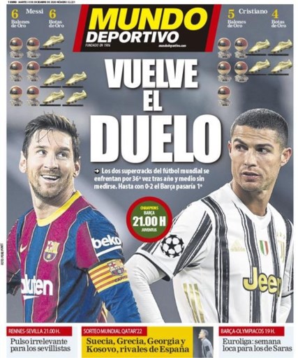 Trainers van Barcelona en Juventus willen niet kiezen tussen Messi en Ronaldo: “Onmogelijk”