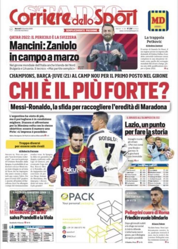 Trainers van Barcelona en Juventus willen niet kiezen tussen Messi en Ronaldo: “Onmogelijk”