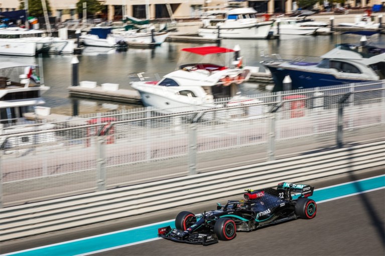  Stoffel Vandoorne zet met zijn Mercedes derde tijd neer in Abu Dhabi, Mick Schumacher stelt teleur