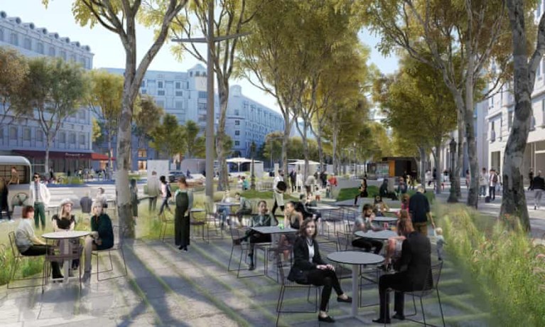 Champs-Elysées moet ‘buitengewone tuin’ worden