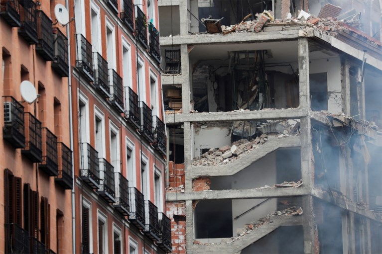 Balans van gasexplosie in Madrid loopt op tot vier doden