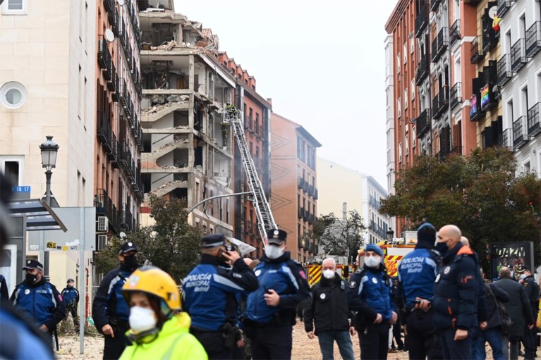 Balans van gasexplosie in Madrid loopt op tot vier doden