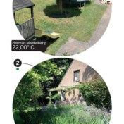20 graden in de ene tuin, 31 graden in de andere, en dat op dezelfde dag