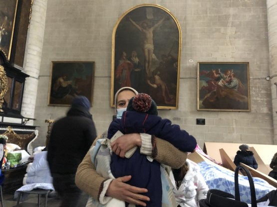 Begijnhofkerk in Brussel bezet door sans-papiers
