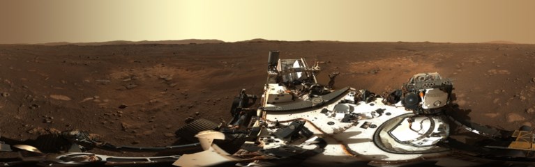 Nasa deelt eerste panoramafoto in hoge kwaliteit vanop Mars