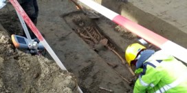 Opgegraven skelet houdt wegenwerken tegen in Lier