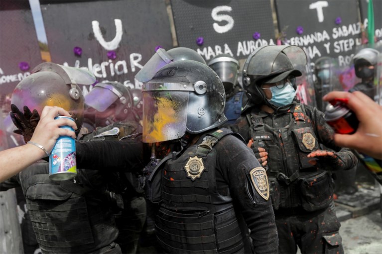 Gewonden bij demonstraties op Internationale Vrouwendag in Mexico