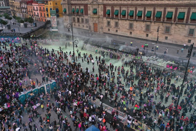 Gewonden bij demonstraties op Internationale Vrouwendag in Mexico