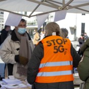 Zeventigtal mensen betoogt in Brussel tegen uitrol 5G-netwerk