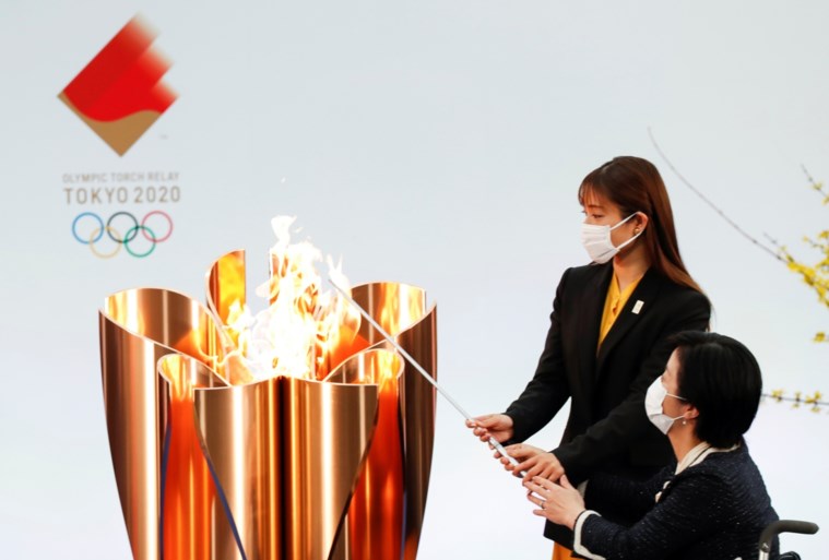 Olympische Spelen Tokio: Fakkeltocht olympische vlam van start in Fukushima