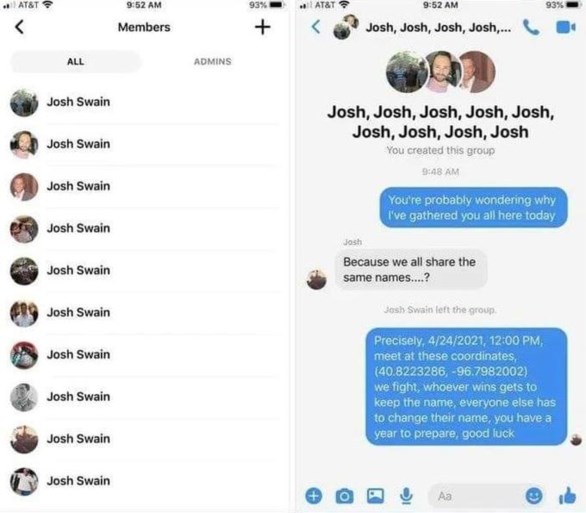 Internetgrap mondt uit in ‘veldslag’ om de enige echte Josh