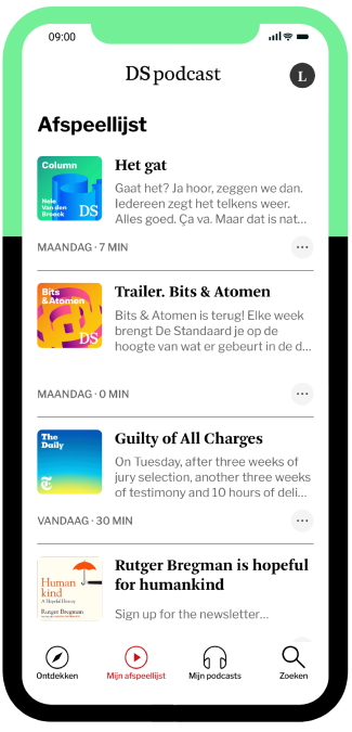 DS podcast afspeellijst