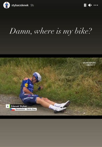 Zdenek Stybar houdt breuk en barst over aan val in eerste koers sinds hartoperatie