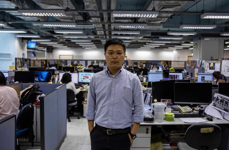 Politie Hongkong pakt leidinggevenden prodemocratische krant op