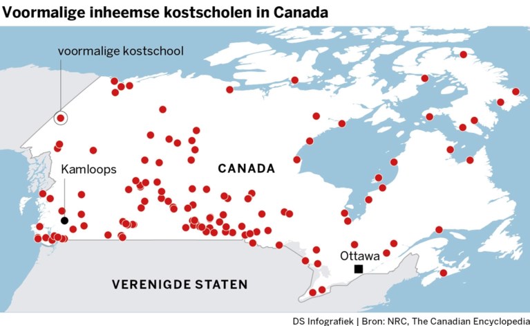 751 anonieme graven gevonden bij voormalig Canadees internaat