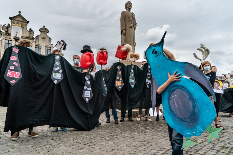 Honderd actievoerders in Brussel voor strafbaar maken ecocide