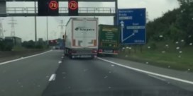 Opmerkelijke verkeersagressie op Antwerpse ring: truckchauffeurs rijden elkaar van de weg