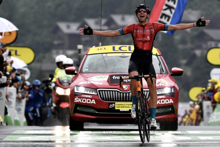 Dylan Teuns wint heroïsche Alpenrit in de Tour